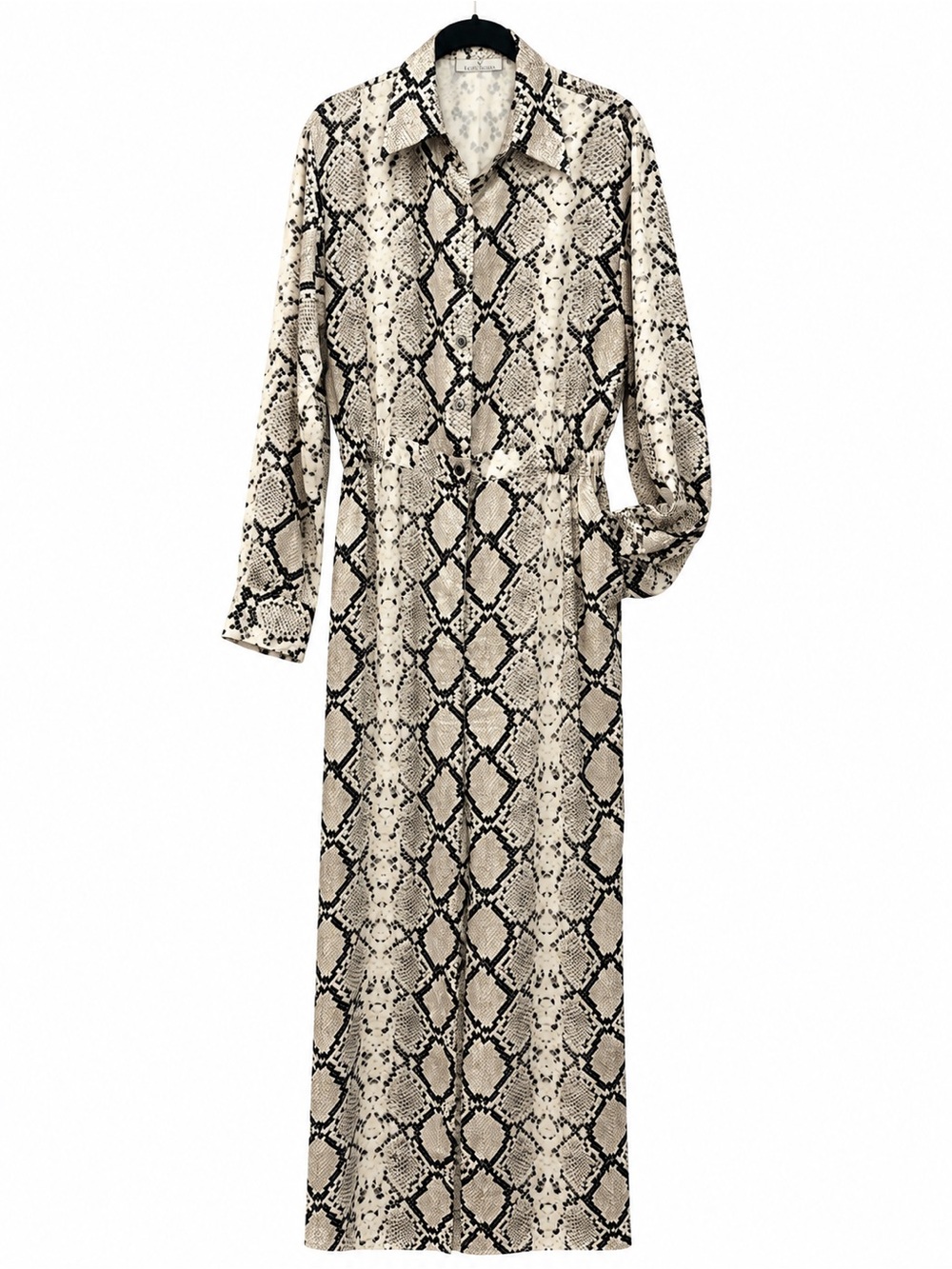 Snake-Print jumpsuit in Beige and Black from RHOBH Kyle Richard’s line